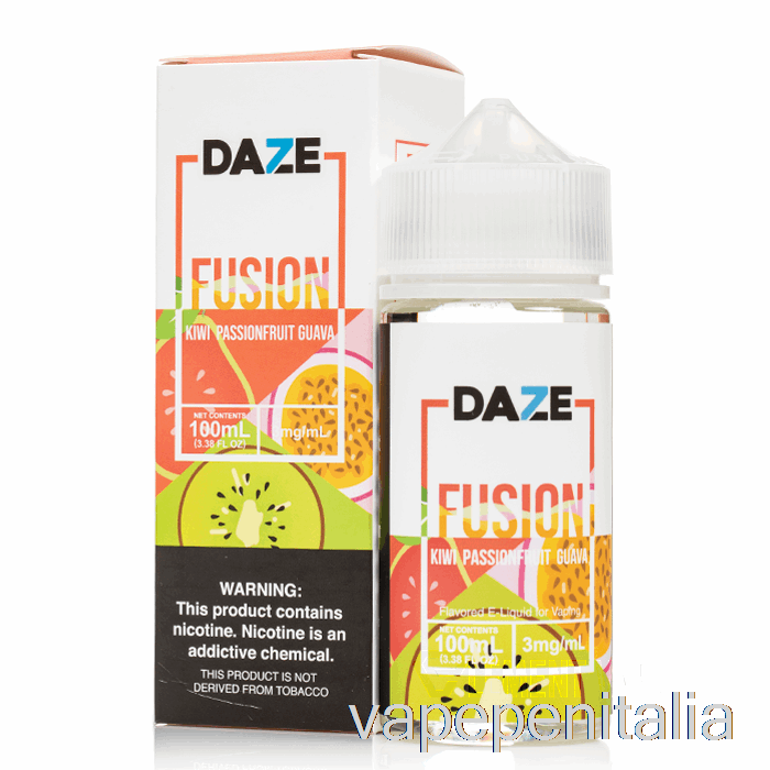 Vape In Italy Kiwi Passionfruit Guava - 7 Daze Fusion - 100ml 6mg